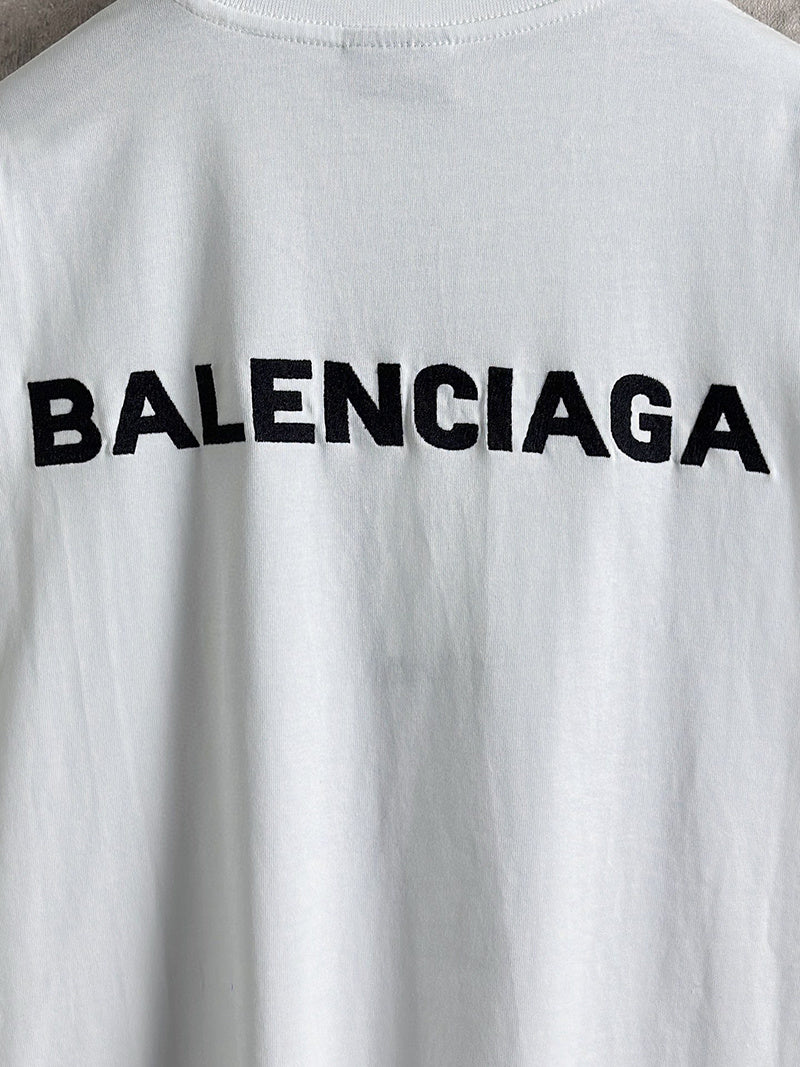 Balenciaga Back T-shirt Medium Fit in Off White