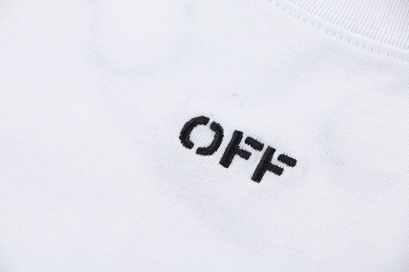 OFF-WHITE Back Embroidery T-shirt White