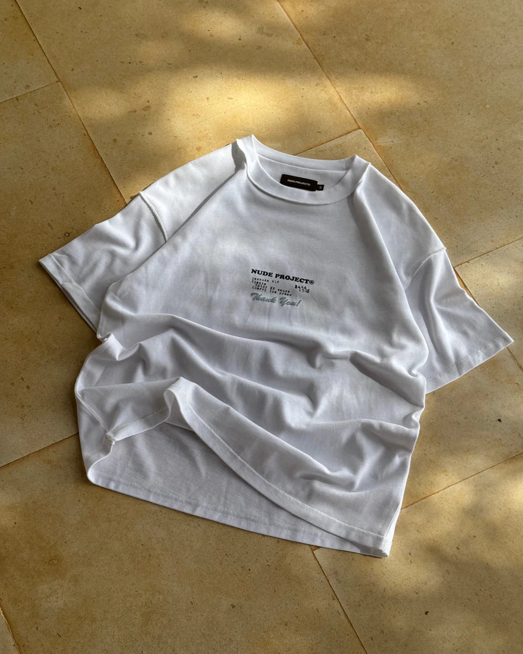 Nude Project White Fuck Normal T-Shirt