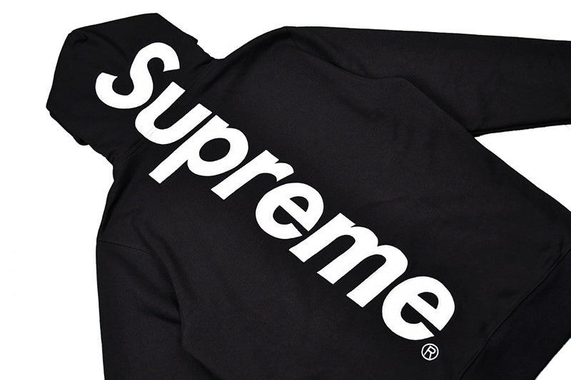 Supreme Satin Applique Hooded Sweatshirt (FW24) Black