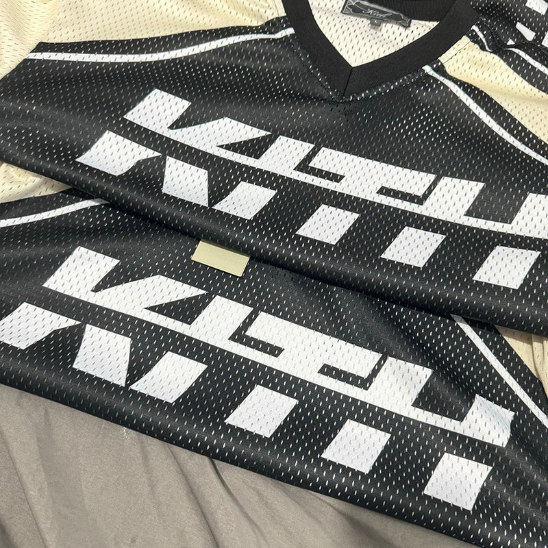 Kith Moto Mesh Long Sleeve Donovan Tee Black