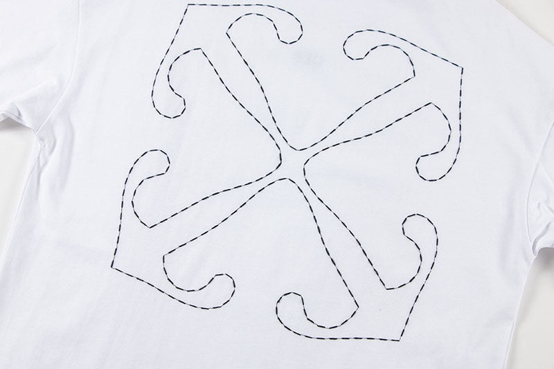 OFF-WHITE Back Embroidery T-shirt White