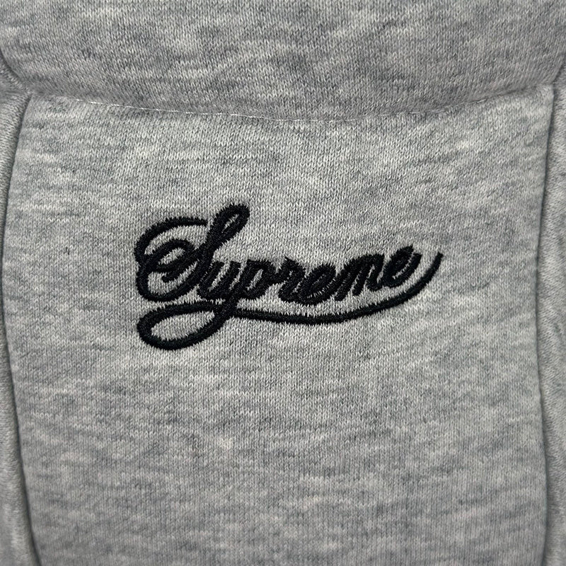 Supreme Nike Zip Up Hooded Sweatshirt Heather Grey
