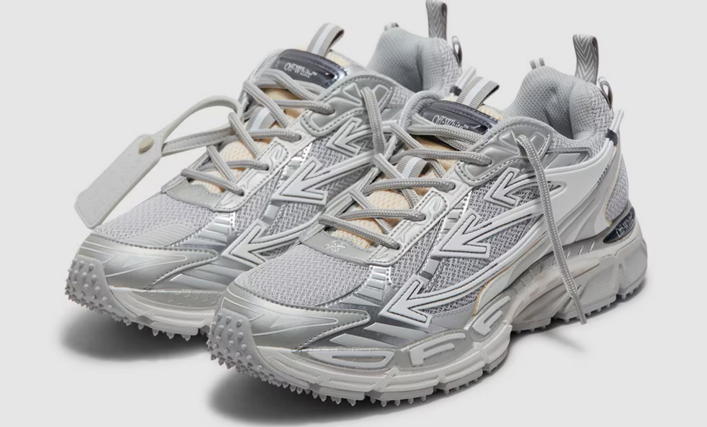 Off White - Ow Be Right Back Sneakers Grey Silver