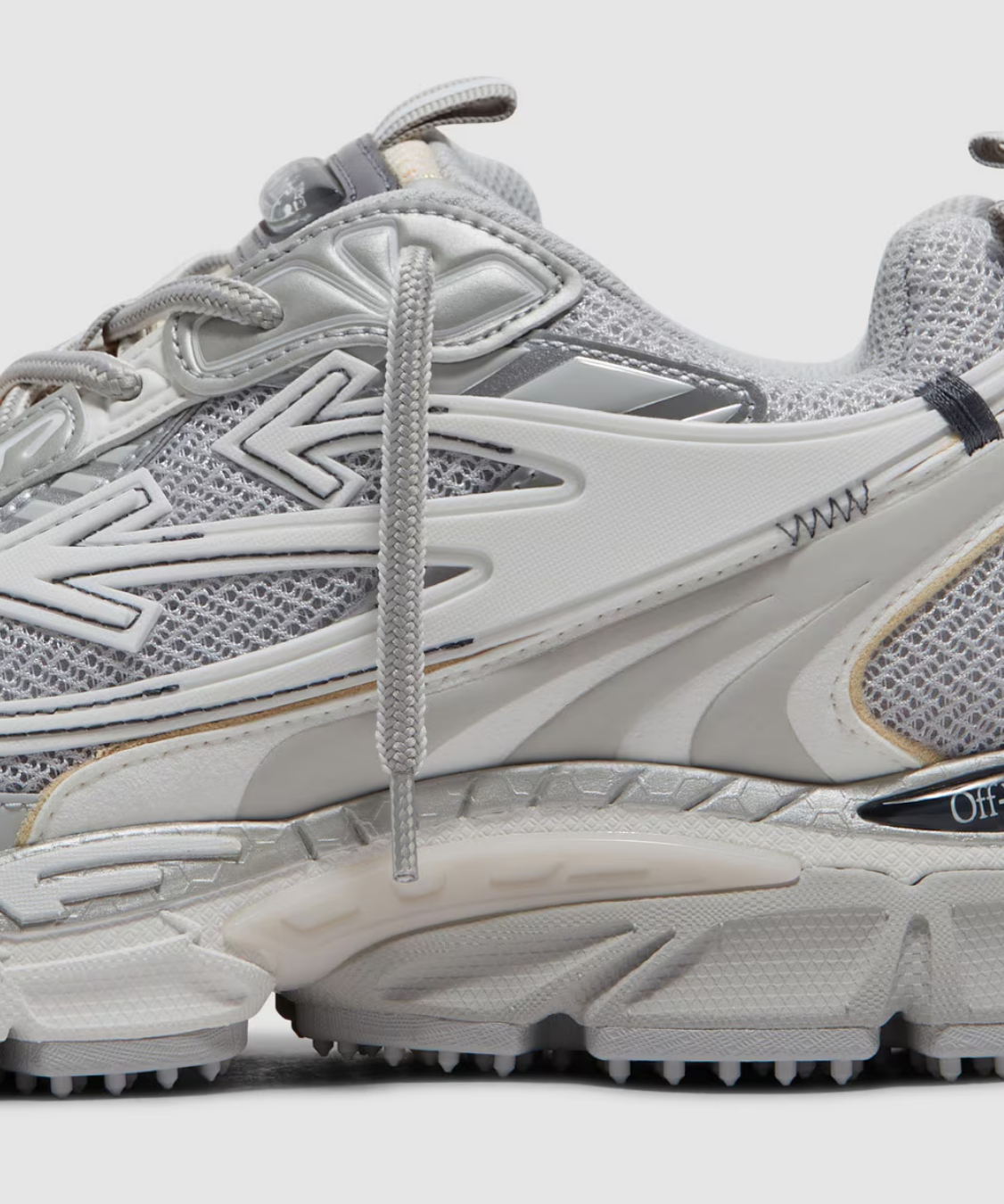 Off White - Ow Be Right Back Sneakers Grey Silver