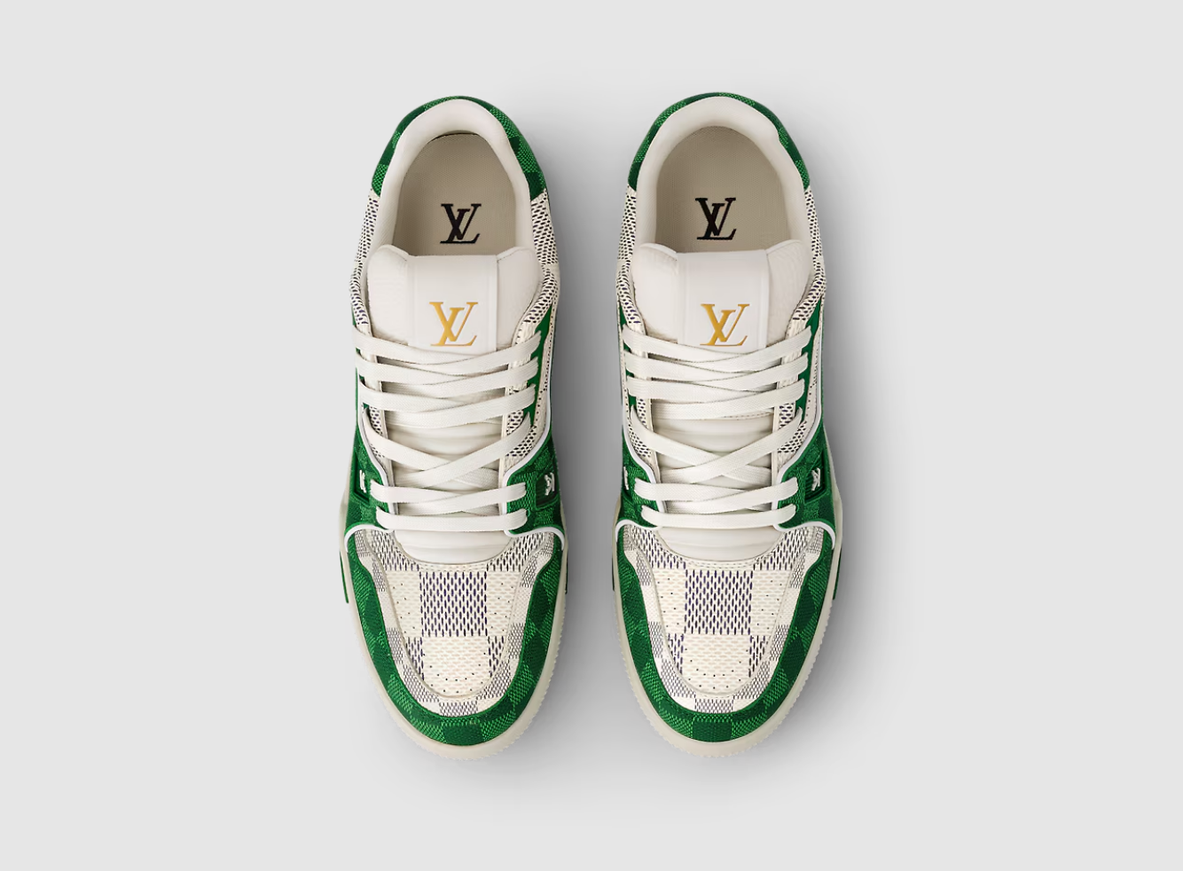 Louis Vuitton LV Trainer Damier White Green