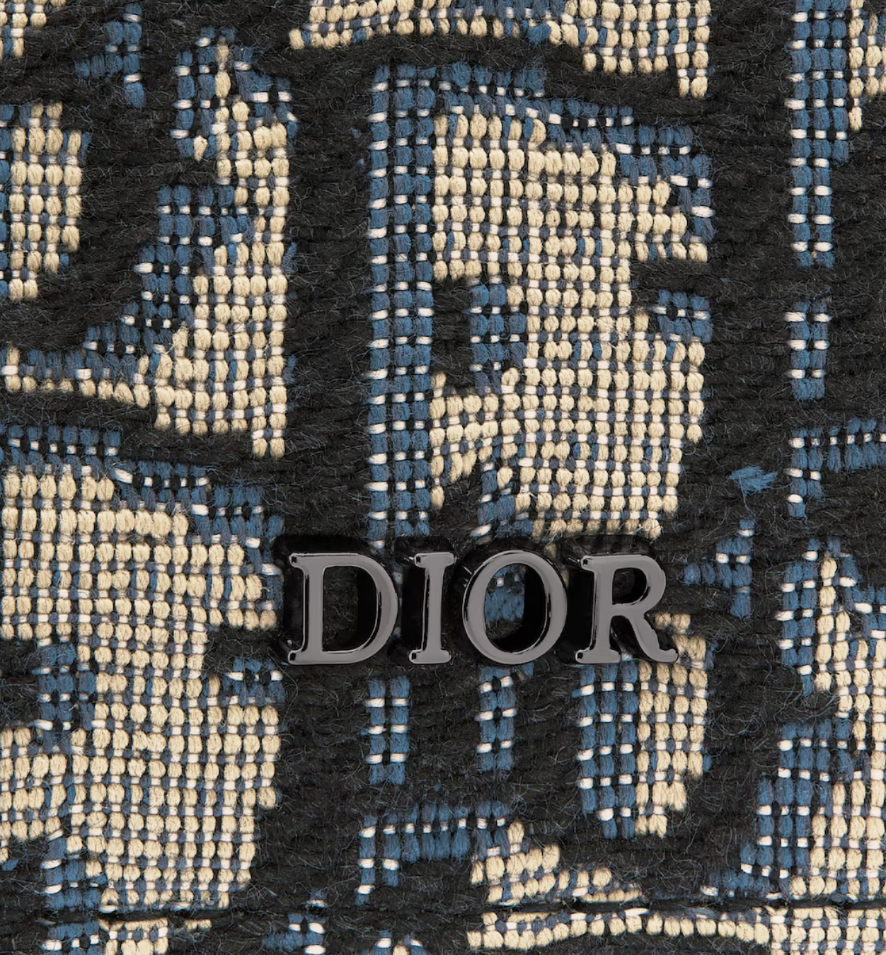 Dior Oblique Jacquard Wallet Beige and Black