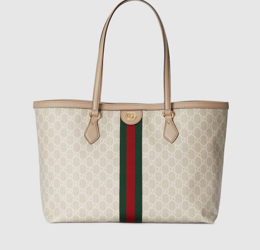 Gucci Ophidia large tote bag Variation beige and white GG Supreme