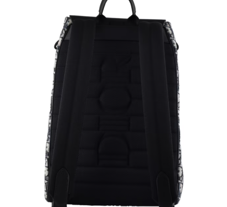 Dior  Oblique Beige Saddle Backpack