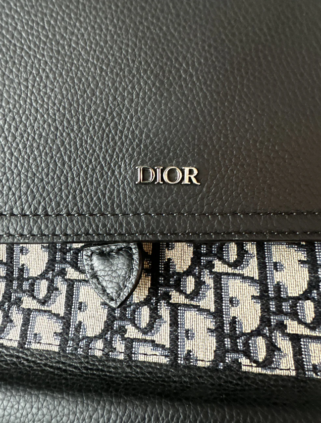 Dior  Oblique Beige Saddle Backpack