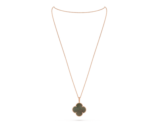 Van Cleef Magic Alhambra long necklace, 1 motif rose gold, Mother-of-pearl
