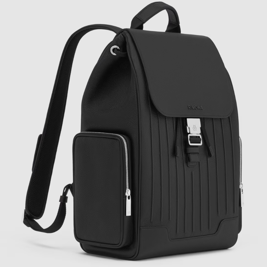 Rimowa Never Still - Leather Large backpack with flap