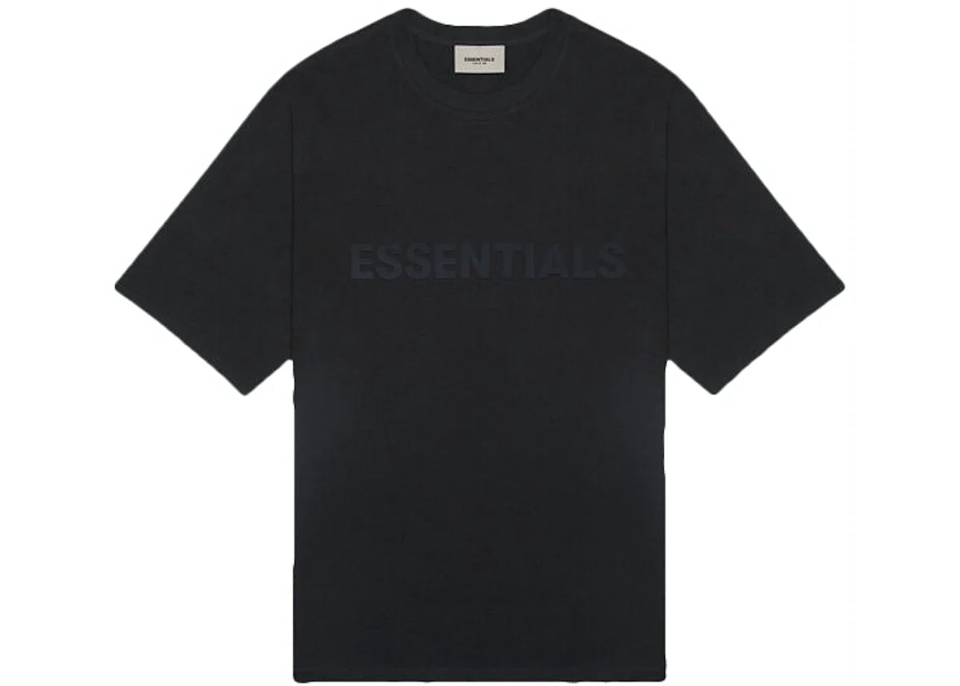 Fear of God Essentials Boxy T-Shirt Applique Logo 'Black Navy'