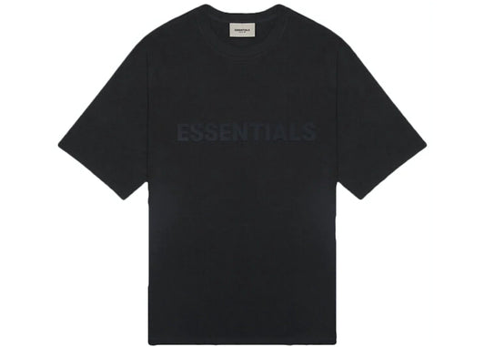 Fear of God Essentials Boxy T-Shirt Applique Logo 'Black Navy'