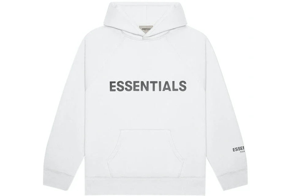 Fear of God Essentials Pullover Hoodie Applique Logo White