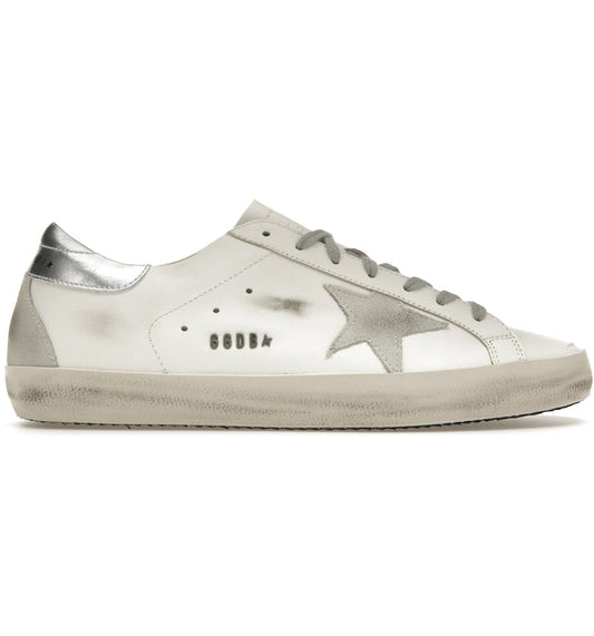 Golden Goose Super-Star White Silver