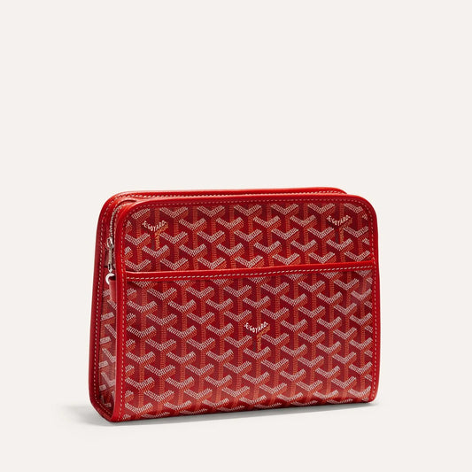 Goyard Jouvence Toiletry Bag MM Red