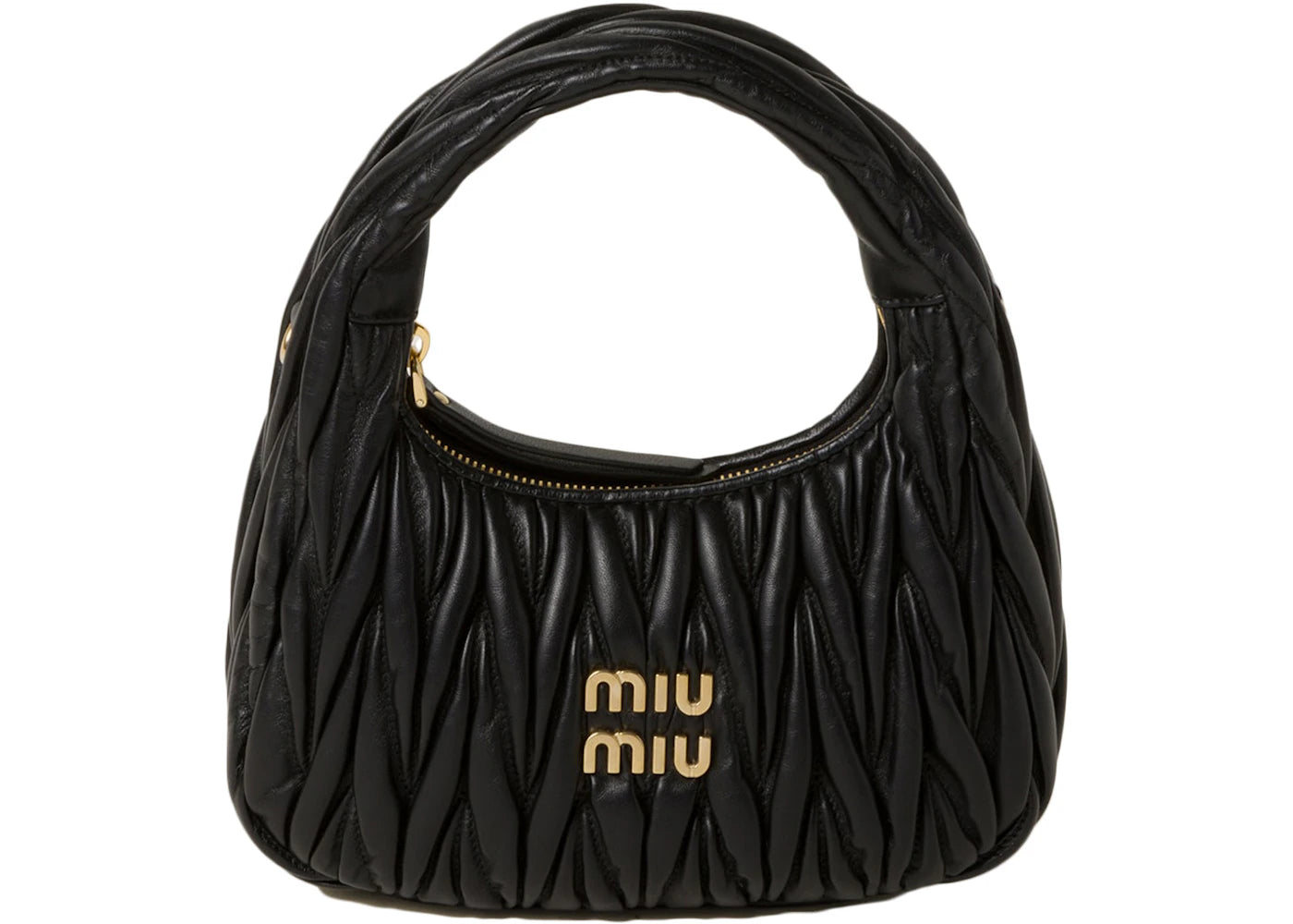 MiuMiu Matelassé nappa Wander mini hobo bag