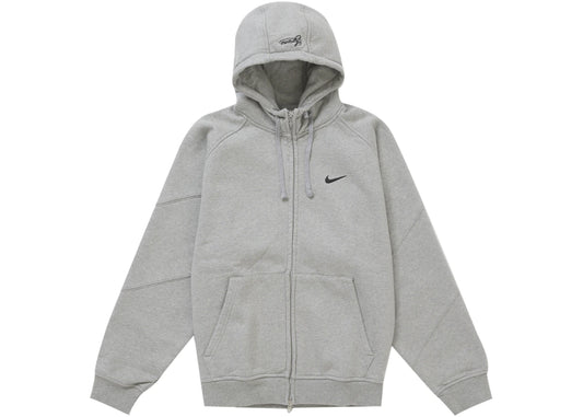 Supreme Nike Zip Up Hooded Sweatshirt Heather Grey