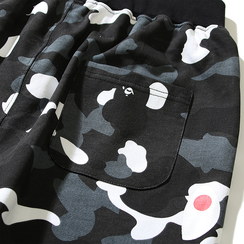 BAPE City Shark Camo Sweat Shorts