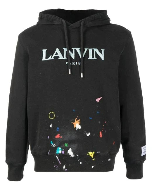 Gallery Dept. x Lanvin logo-embroidered pullover hoodie