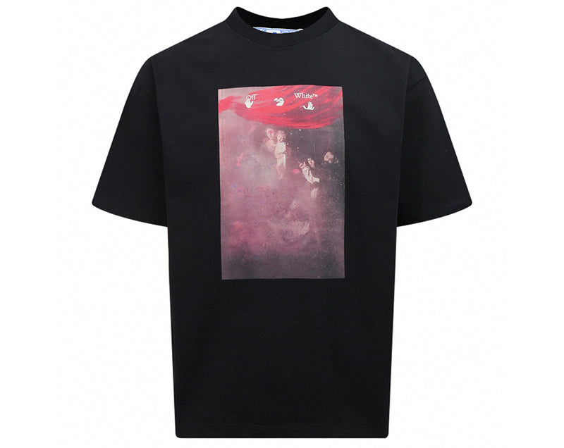 OFF-WHITE Regular Fit Caravaggio Painting T-shirt Black
