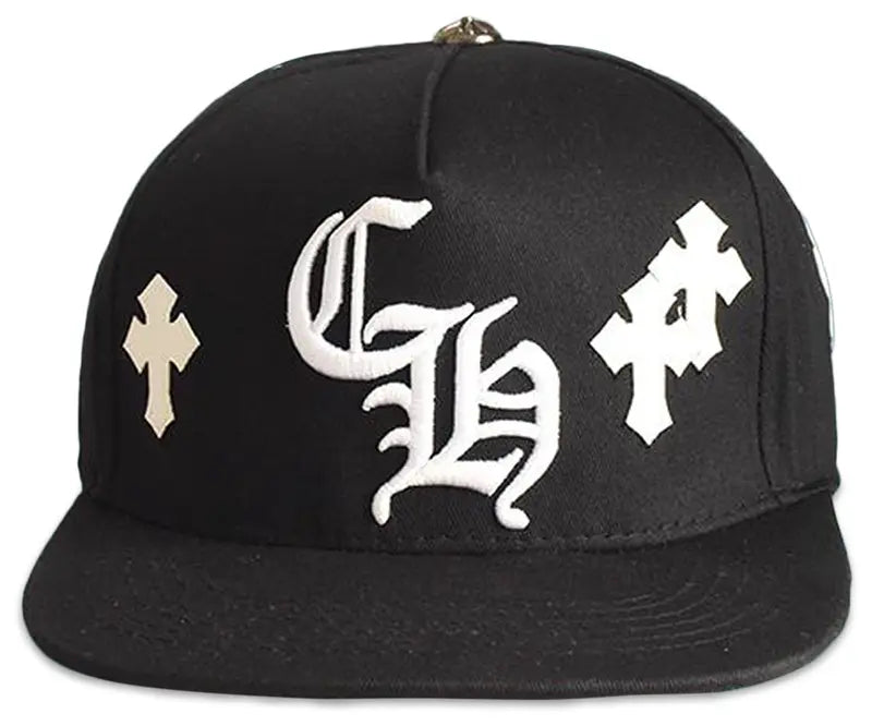 Chrome Hearts Cross Patch Baseball Hat 'Black'