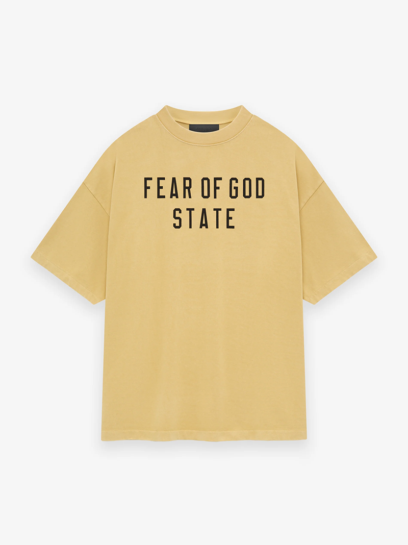 Fear of God Essentials Heavy Crewneck T Shirt Amber