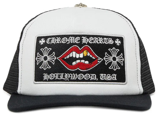 Chrome Hearts Chomper Hollywood Trucker Hat 'Black/White'