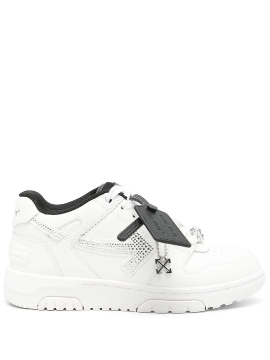 OFF-WHITE Out Of Office Crystal Embellished White