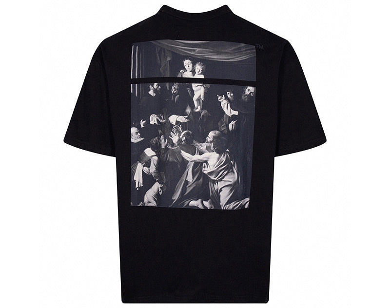 OFF-WHITE Caravaggio Square T-Shirt Black