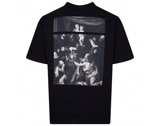 OFF-WHITE Caravaggio Square T-Shirt Black