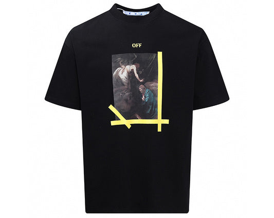 OFF-WHITE Arrows Caravaggio Annunciation T-Shirt Black