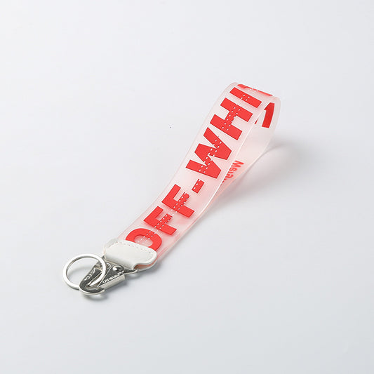 Off White Keychain Classic White/Red