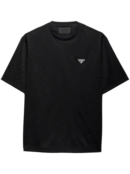 Prada technical-jersey T-shirt Black