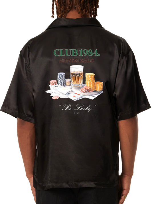 Club 1984 Casino Shirt - Black