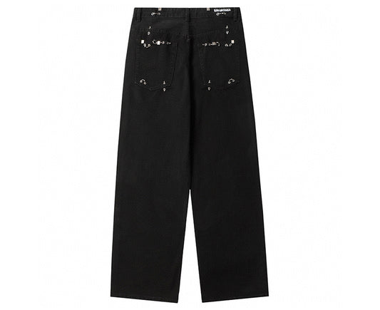 Balenciaga Pierced Baggy Pants Black