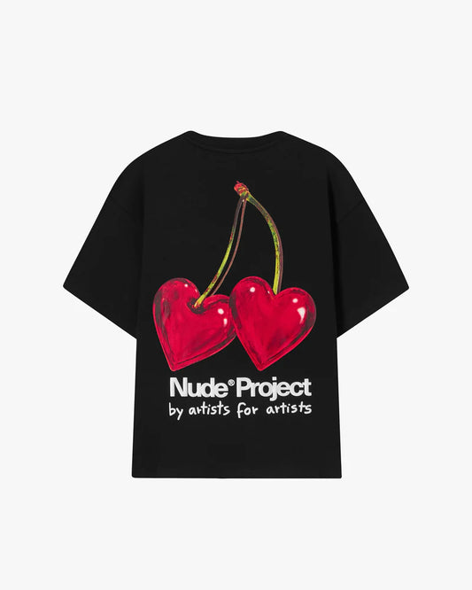 Nude Project Juicy Cherry Tee Black