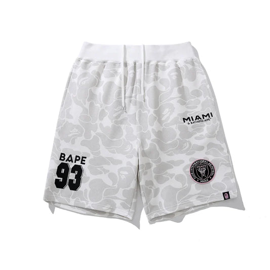 BAPE x Inter Miami CF Sweatshort White