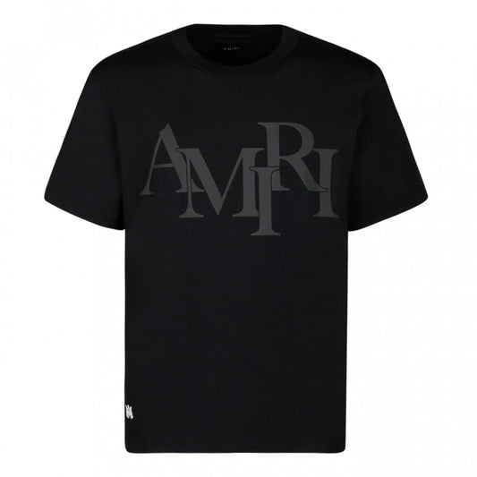 AMIRI Staggered Logo T-Shirt Black