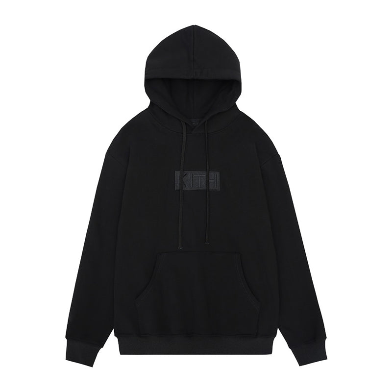 Kith Stitch Classic Logo Nelson Hoodie Black