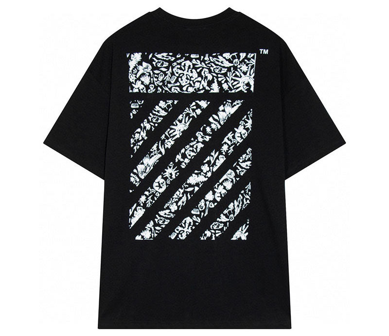 OFF-WHITE Diagonal Tab T-shirt Black