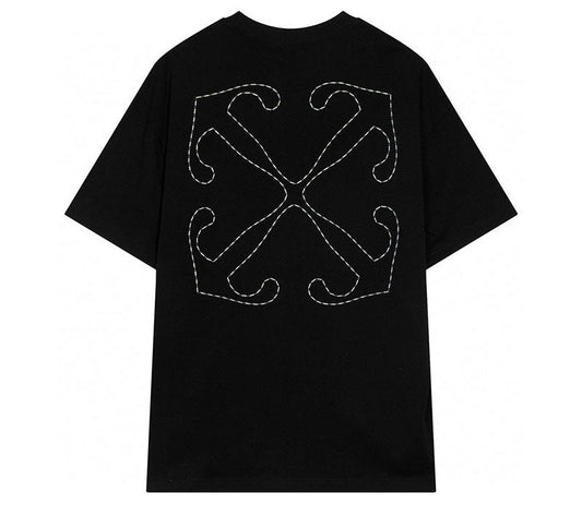 OFF-WHITE Back Embroidery T-shirt Black