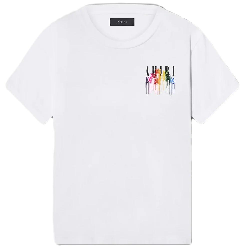 Amiri M.A. Drip Collage Tee White T-Shirt