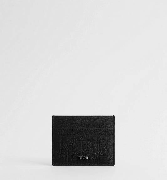 Card Holder Black Dior Gravity Leather