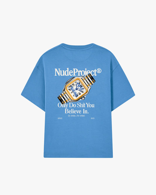 Nude Project Time T-Shirt Blue