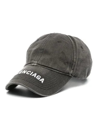 Balenciaga Hat Mezclilla Con Logo Bordado