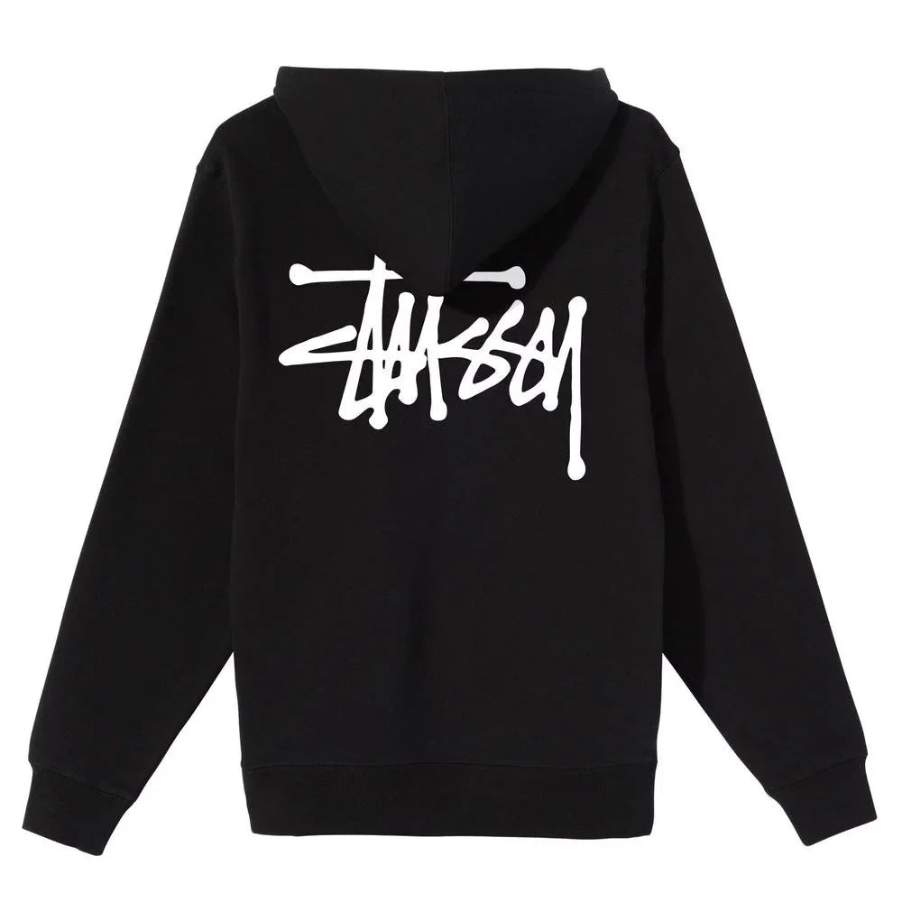 Stussy LOGO BASIC Hoodie Black