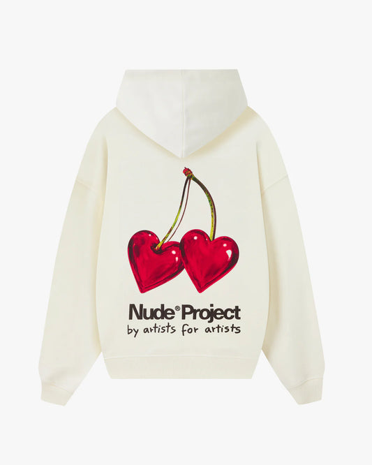 Nude Project Juicy Cherry Sweatshirt White Cream