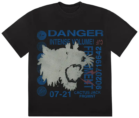 Cactus Jack by Travis Scott For Fragment Danger Tee 'Black'